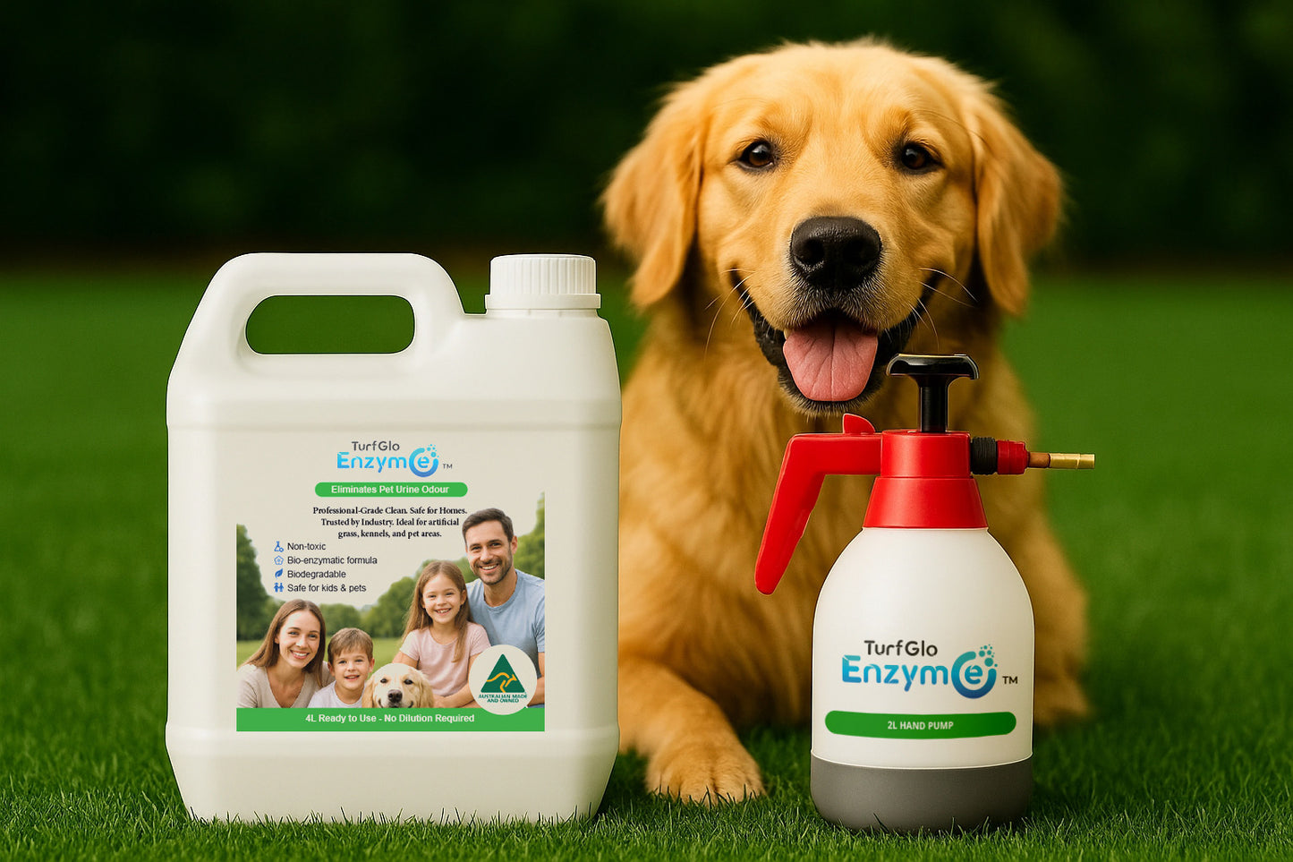 Commercial Starter kit  4L TurfGlo Enzyme® with Hand Pump.