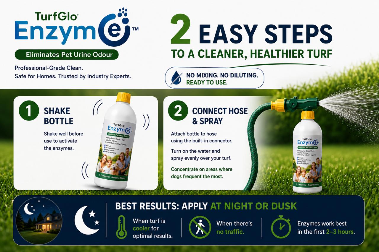 Artificial Grass Cleaner 4L - Turf Reset Pack - Pet Odour Remover + Hose Sprayer