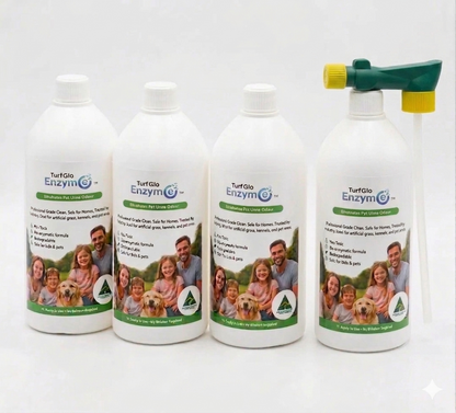 Artificial Grass Cleaner 4L - Turf Reset Pack - Pet Odour Remover + Hose Sprayer