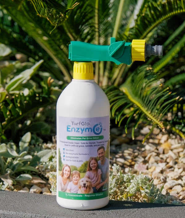 TurfGlo 1L Pet Odour Eliminator + Hose Sprayer – Ready to Use
