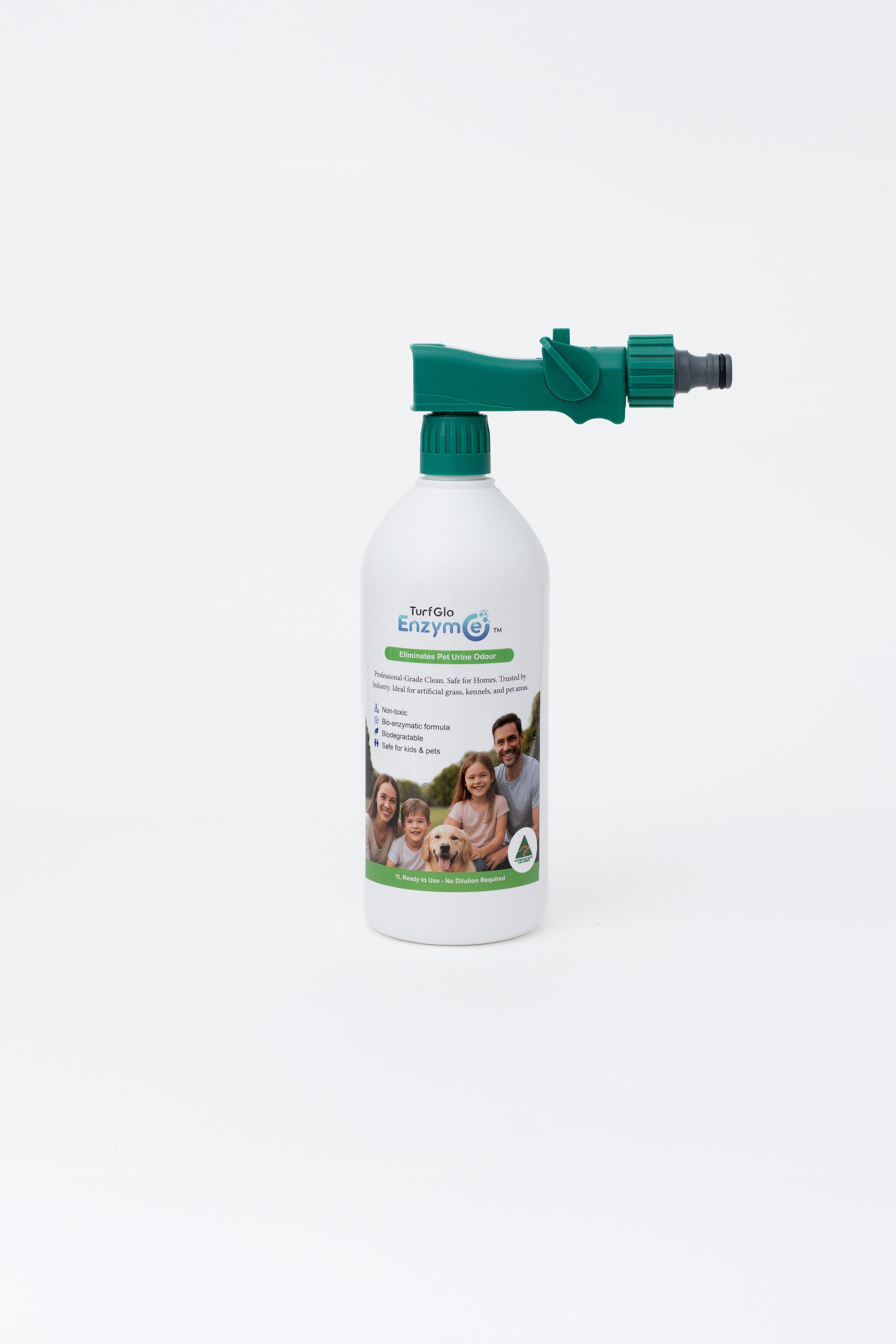 TurfGlo Turf Top-Up™ 1L – Pet Odour Eliminator + Hose Sprayer